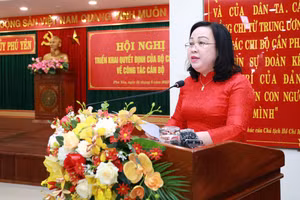 Tân Bí thư Tỉnh ủy Phú Yên Cao Thị Hòa An. (Ảnh: Báo Phú Yên)