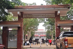 Trường THPT số 1 Ngô Gia Tự, Đắk Lắk nơi ông T. công tác.