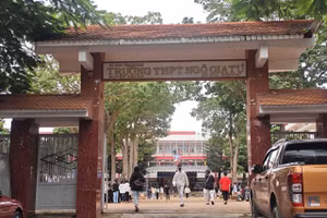 Trường THPT số 1 Ngô Gia Tự, Đắk Lắk nơi ông T. công tác.