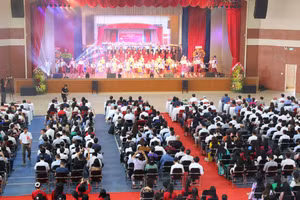 Toàn cảnh buổi lễ. (Ảnh: Thế Hùng)