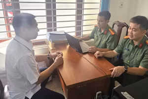Phòng PA03, Công an Đắk Lắk phát hiện nhiều sai phạm tại Trung tâm GDNN-GDTX Sông Cầu. (Ảnh: TT)