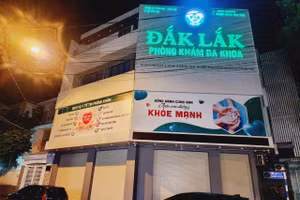 Phòng khám đa khoa Đắk Lắk nơi xảy ra sự việc. (Ảnh: TT)