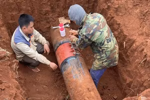 Tiểu dự án 72 tỷ đồng đã 15 lần nứt, vỡ đường ống, đặt ra nhiều nghi vấn về chất lượng công trình. (Ảnh: TT)