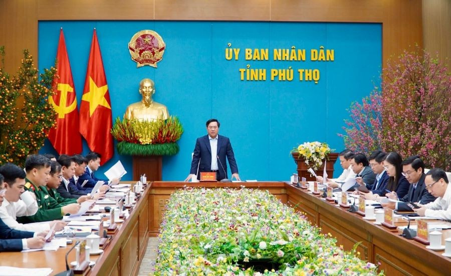 Ông Trần Duy Đông - Chủ tịch UBND tỉnh Phú Thọ phát biểu.