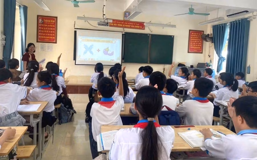 Trường THCS Kim Ngọc ứng dụng công nghệ thông tin trong dạy và học.