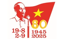 Logo sử dụng trong các hoạt động tuyên truyền Kỷ niệm 80 năm Cách mạng tháng Tám thành công (19/8/1945-19/8/2025) và Quốc khánh nước Cộng hòa xã hội chủ nghĩa Việt Nam (2/9/1945-2/9/2025).