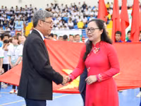 Thứ trưởng Bộ GD&ĐT Nguyễn Thị Quyên Thanh và Phó Chủ tịch UBND tỉnh Lâm Đồng Nguyễn Minh dự lễ Khai mạc Giải Thể thao học sinh phổ thông toàn quốc 2026.