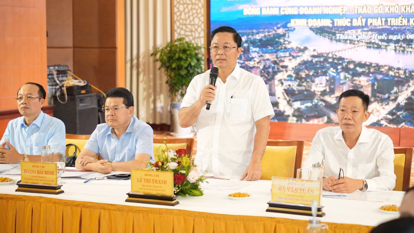 Lãnh đạo TP Huế tổ chức Phiên đối thoại trực tiếp giữa lãnh đạo UBND với cộng đồng doanh nghiệp năm 2026.