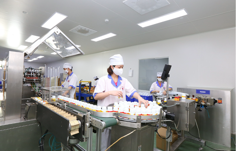 Sản phẩm được sản xuất tại nhà máy đạt chuẩn GMP - WHO Thuốc Y học cổ truyền