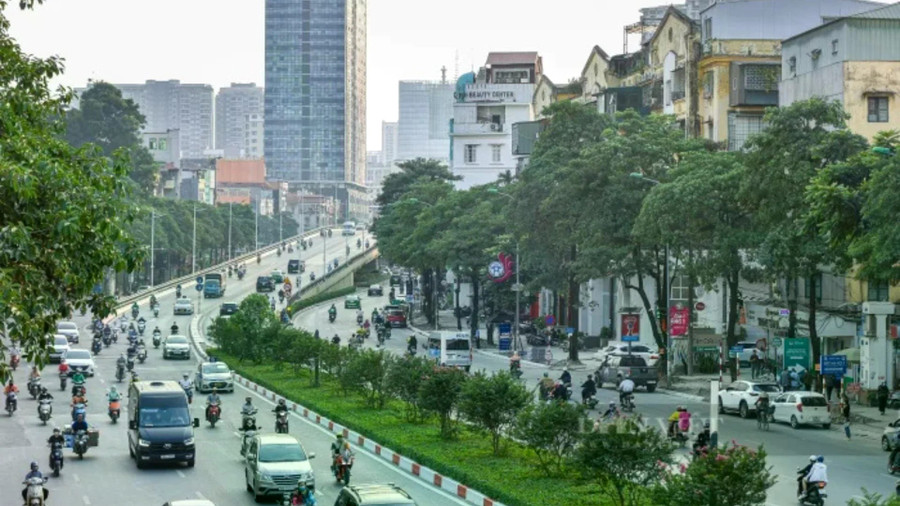 Một góc tại đường Nguyễn Chí Thanh, Hà Nội