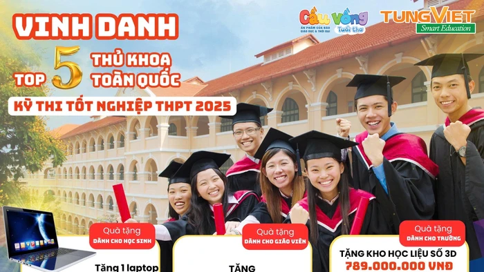Vinh danh top 5 thủ khoa toàn quốc Kỳ thi tốt nghiệp THPT 2025