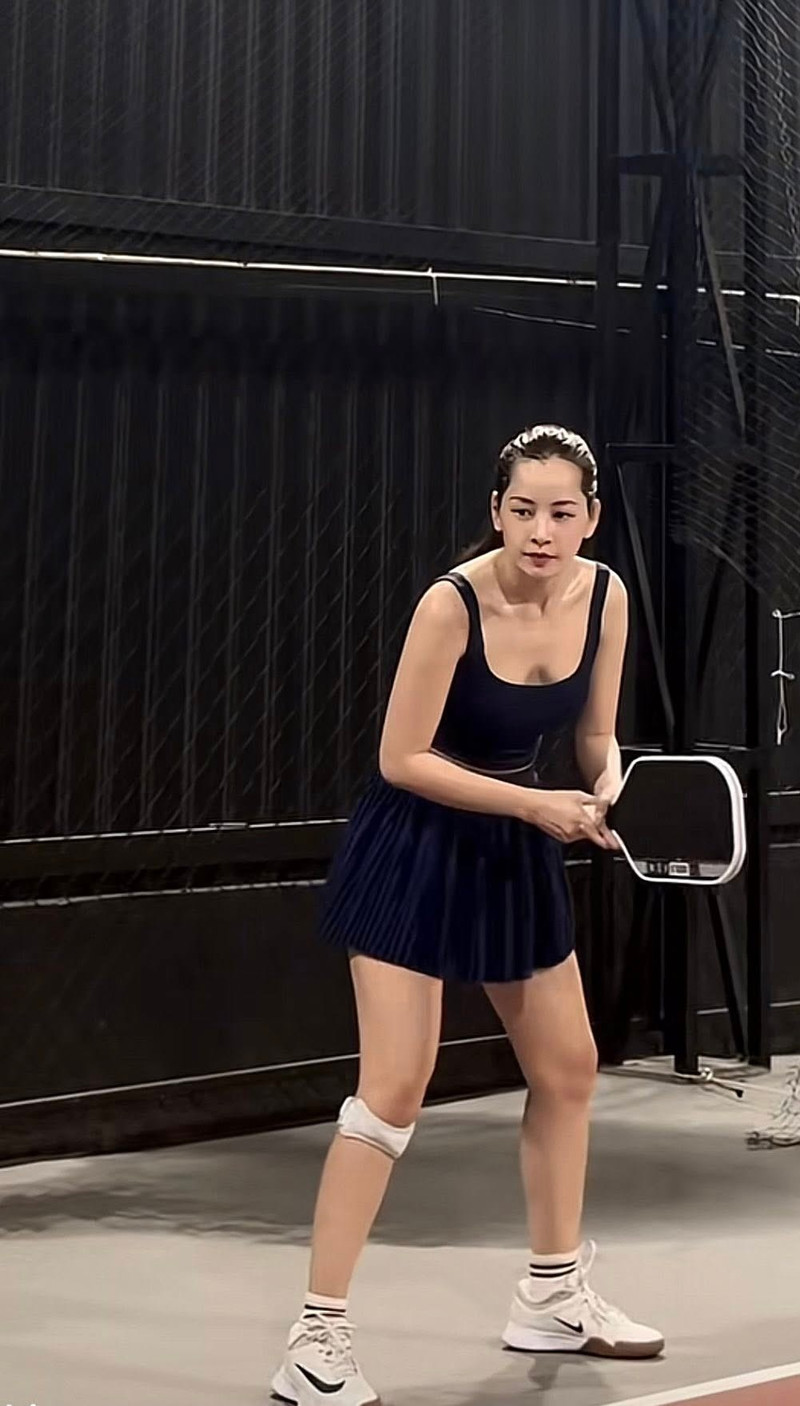 Cô thường xuyên đăng tải những khoảnh khắc luyện tập chăm chỉ, thể hiện sự nghiêm túc khi tiếp cận môn pickleball. chipu-7.jpg