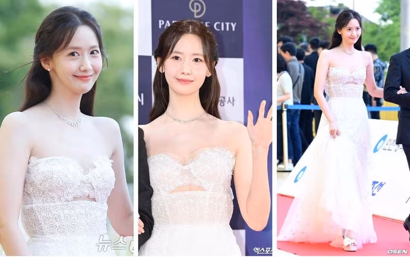 Thảm đỏ Lễ trao giải truyền hình Rồng Xanh 2024 đã chào đón nhiều người nổi tiếng như: Yoona và Tiffany của Girls' Generation, Park Bo Young, Han Hyo Joo, Ryu Jun Yeol, Im Si Wan, Miyeon của (G)I-DLE… yoona 01.JPG