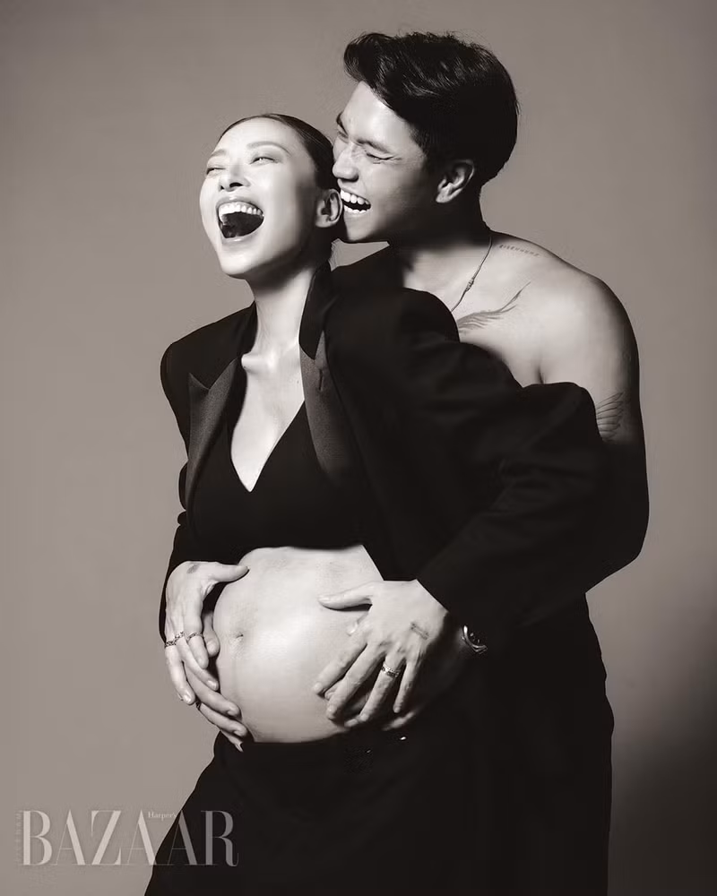 Khoảnh khắc đón nhận tin vui sau 3 năm làm đám cưới với chồng trẻ khiến nàng đả nữu không kìm được nước mắt vì quá xúc động. ngo-thanh-van-3.jpg