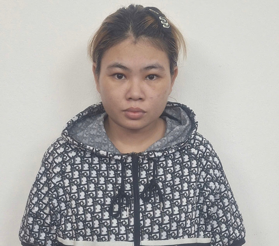 Dương Thị Hồng Trang tại cơ quan Công an. Ảnh: CACC