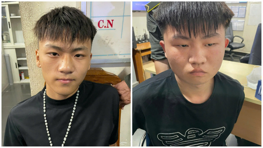 2 người Trung Quốc bị Công an bắt giữ. Ảnh: CACC