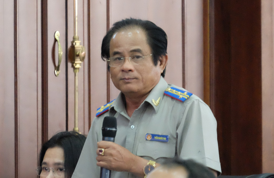 Ông Trần Phước Thu, nguyên Bí thư Chi bộ, Cục trưởng Cục THADS thành phố Đà Nẵng. dscf7393.jpg