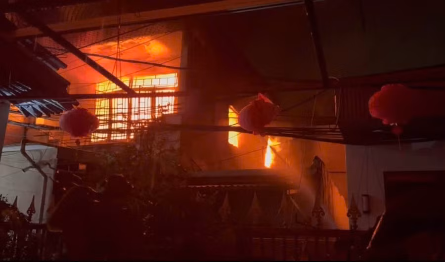 Hiện trường vụ cháy. (Ảnh: CACC)