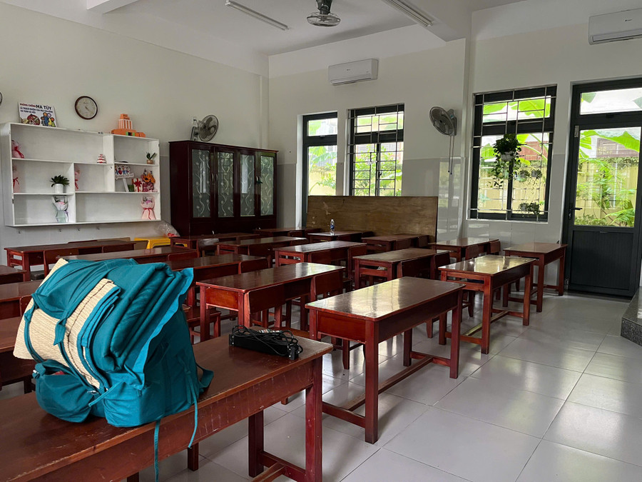 Phòng học được dẹp và bàn giao cho lực lượng chức năng phường Hải Châu. 83a2c68ea2682f367679.jpg