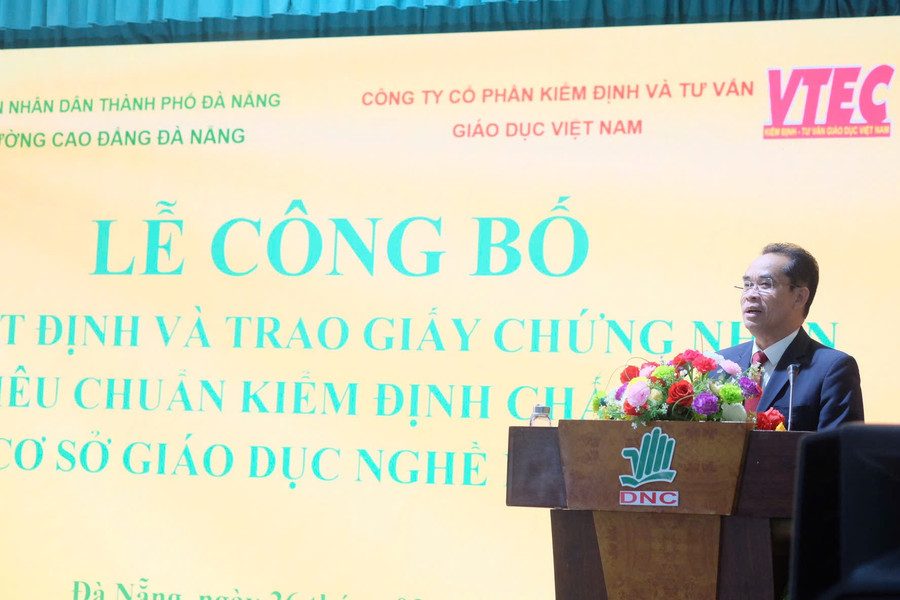 Ông Trần Anh Tuấn - Phó Chủ tịch UBND TP Đà Nẵng phát biểu tại Lễ công bố. 198730494437096213415.jpg