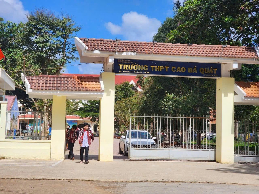 Đắk Lắk: Hiệu trưởng Trường THPT Cao Bá Quát bị kỷ luật