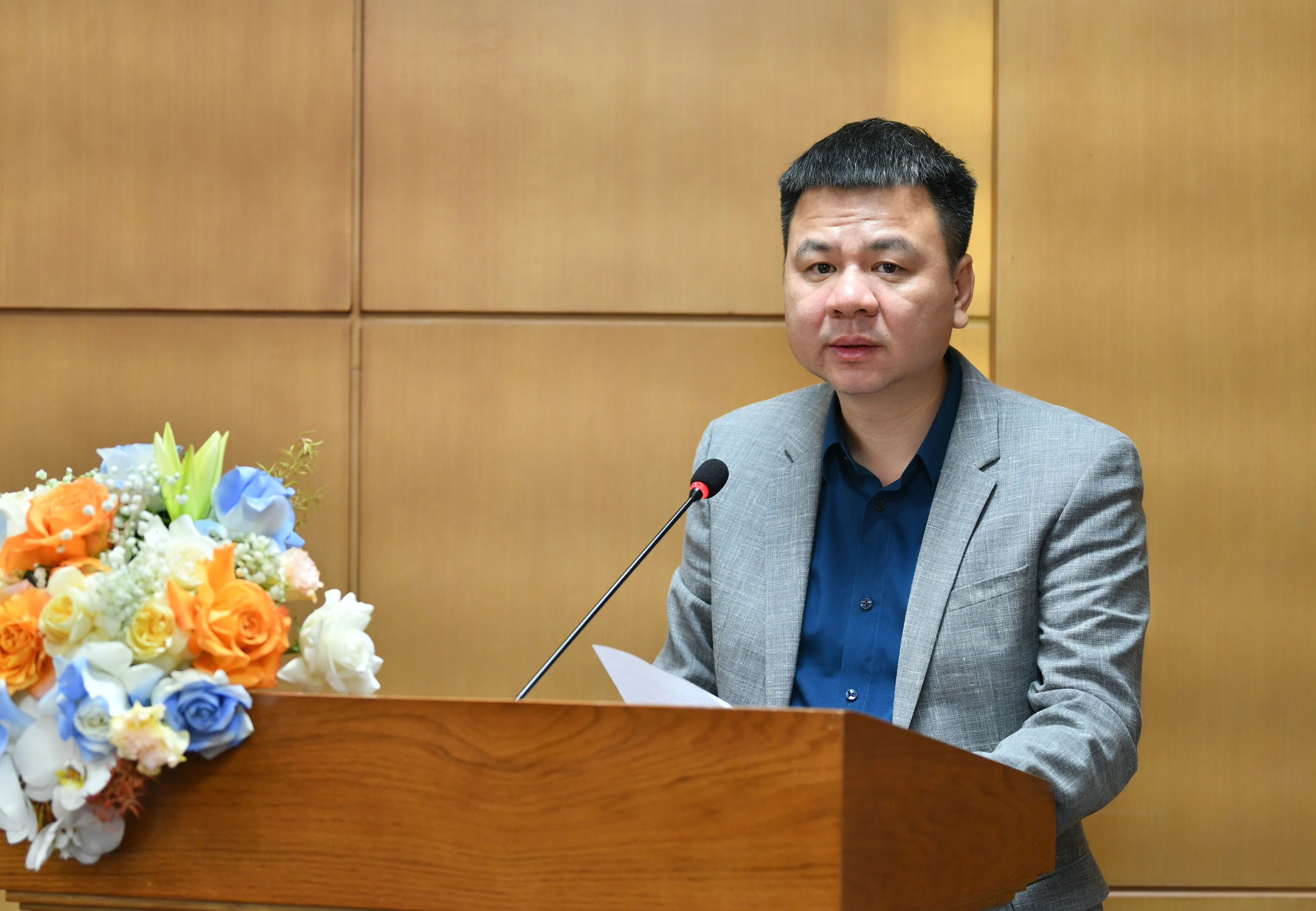 Nhà báo Triệu Ngọc Lâm, Tổng Biên tập Báo Giáo dục và Thời đại.