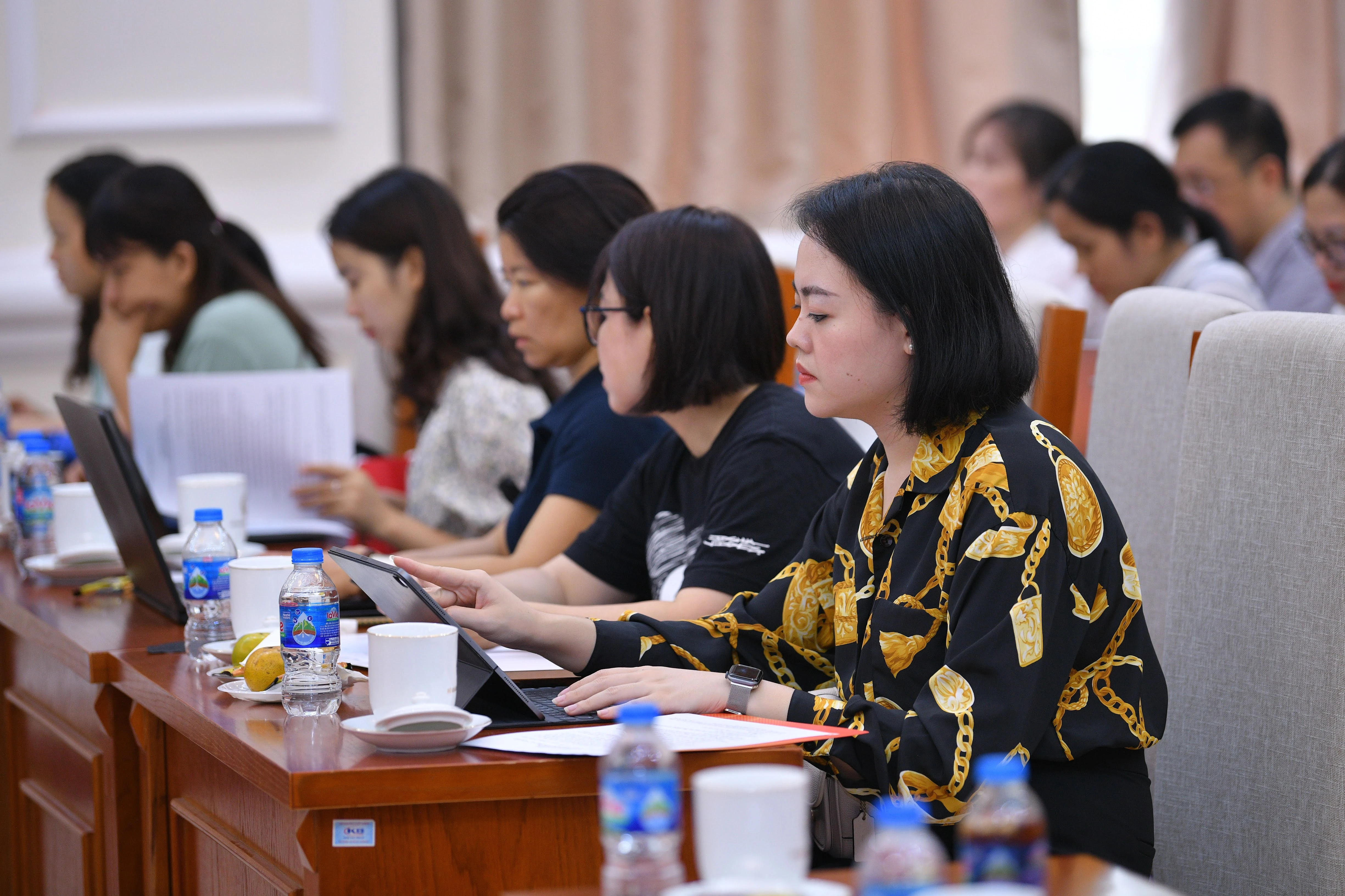 Buổi họp báo nhận được sự quan tâm, tham dự của nhiều phóng viên Báo, Đài.