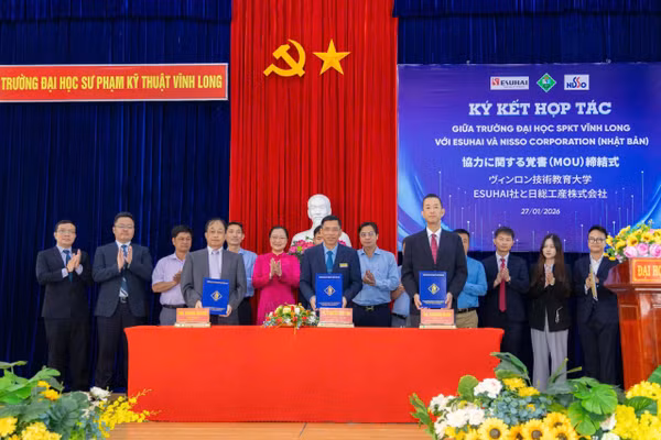 Việc hợp tác ba bên tạo thêm cơ hội cho sinh viên Trường ĐH Sư phạm Kỹ thuật Vĩnh Long làm việc tại Nhật.