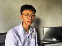 Em Nguyễn Đình Trung, học sinh Trường THPT Triệu Sơn 2 (Thanh Hóa).