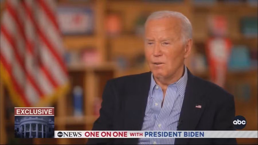 Ông Joe Biden trong cuộc phỏng vấn với ABC News, khẳng định chỉ mình ông có thể đánh bại Donald Trump.