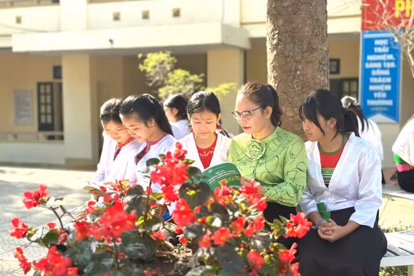 Trường phổ thông DTNT THCS Tân Sơn từng bước nâng chất lượng giáo dục cho học sinh dân tộc thiểu số.