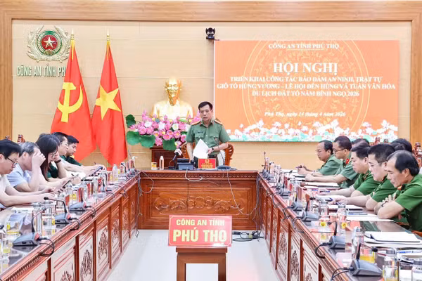 Quang cảnh hội nghị (Ảnh: Công an tỉnh Phú Thọ cung cấp)