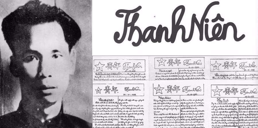 Năm 1925, Nguyễn Ái Quốc sáng lập và là chủ bút của tờ báo Thanh Niên.