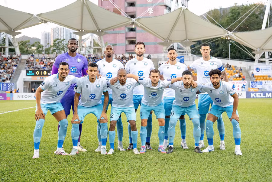 Đội hình xuất phát của Thép Xanh Nam Định trong trận thắng Eastern FC 1-0. Ảnh: Nam Định FC