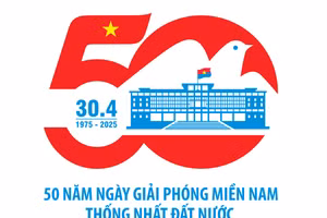 Công bố mẫu logo kỷ niệm 50 năm Ngày Giải phóng miền Nam thống nhất đất nước