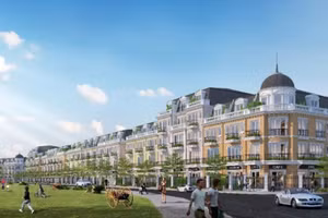 Shophouse phong cách tân cổ điển tại khu đô thị Eurowindow Green Park.