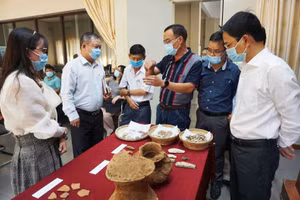 Một số hiện vật khai quật được tại di chỉ Thác Hai - Ảnh: ITN.