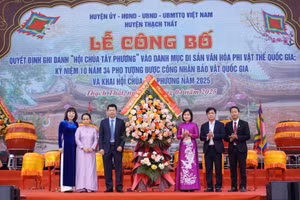 Ghi danh Hội chùa Tây Phương vào danh mục Di sản văn hóa phi vật thể quốc gia 