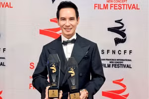 Lý Hải nhận hai giải thưởng tại Liên hoan phim quốc tế ý tưởng mới San Francisco 2025 - Ảnh: NVCC.