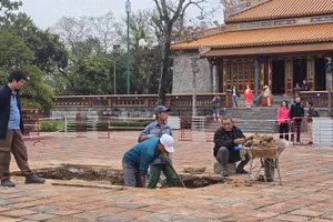 Đào thám sát khảo cổ học Đại Cung Môn - Ảnh ITN.