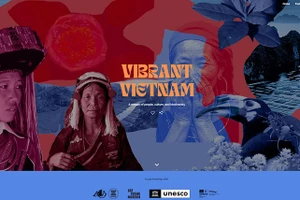 Giao diện triển lãm "Vibrant Vietnam" trên nền tảng trực tuyến Google Arts & Culture.