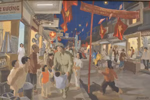 Tác phẩm "Hà Nội đêm giải phóng".