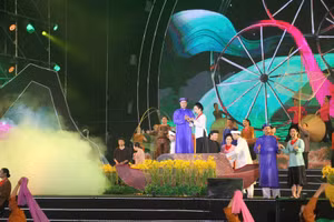 Đề án có nội dung cơ chế, chính sách hỗ trợ nghệ sĩ, nghệ nhân nắm giữ và tổ chức thực hành trao truyền dân ca Ví, Giặm. (Ảnh: INT).