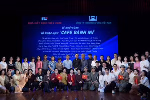 Nhạc kịch “Café bánh mì” là một hoạt động đặc biệt, thể hiện mối quan hệ hợp tác giữa hai nước Việt Nam – Hàn Quốc. Ảnh:NHKVN.