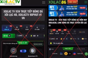 Hệ thống Xôi Lạc TV bị công an triệt phá hồi tháng 3/2026. (Ảnh: Công an cung cấp).