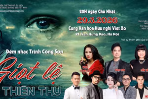 Đêm nhạc với sự tham gia của nhiều nghệ sĩ nổi tiếng.