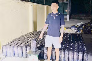 Trình cùng số tang vật bị bắt giữ.