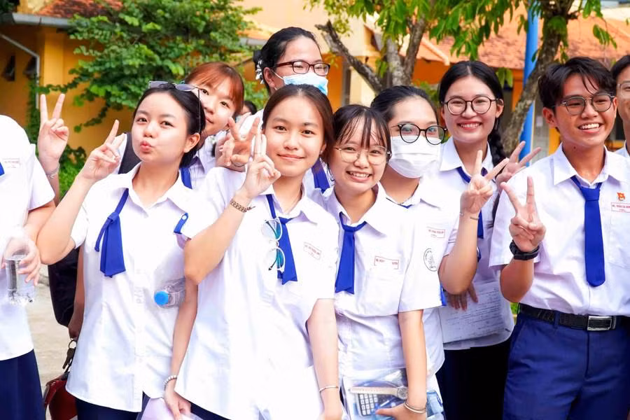Học sinh TP Cần Thơ trong Kỳ thi tốt nghiệp THPT 2024.