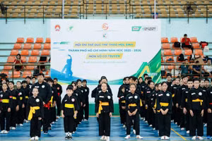 Hội thi TDTT học sinh Thành phố Hồ Chí Minh năm học 2025-2026 có 1428 vận động viên.