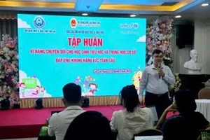 Tập huấn nằm trong khuôn khổ dự án "Học tập và kỹ năng cho trẻ em".